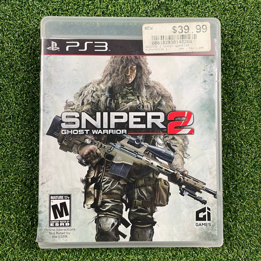 Sniper: Ghost Warrior 2 (Sony PlayStation 3, 2013) PS3 Complete CIB
